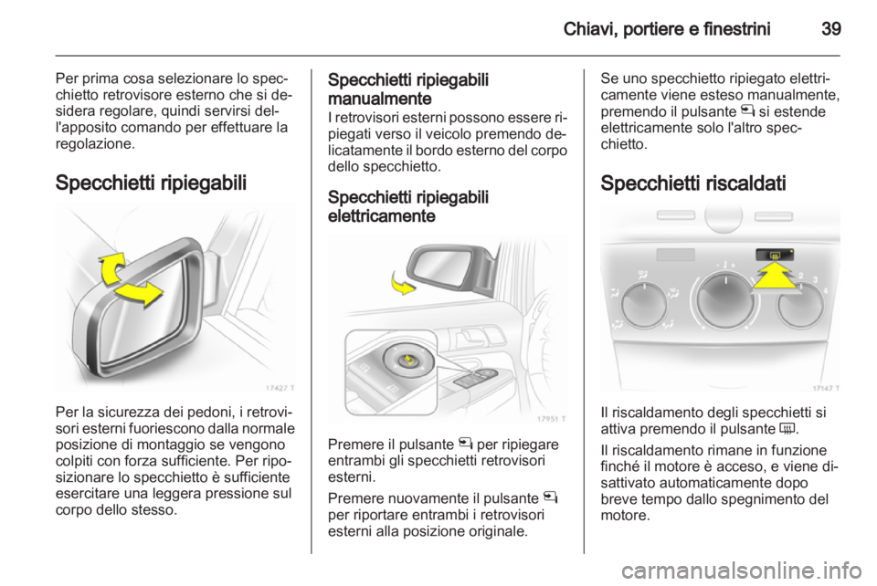 OPEL ZAFIRA 2012  Manuale di uso e manutenzione (in Italian) 