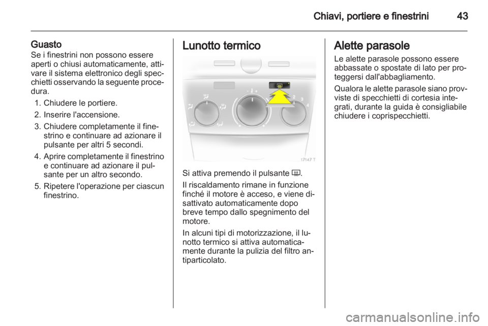 OPEL ZAFIRA 2012  Manuale di uso e manutenzione (in Italian) 