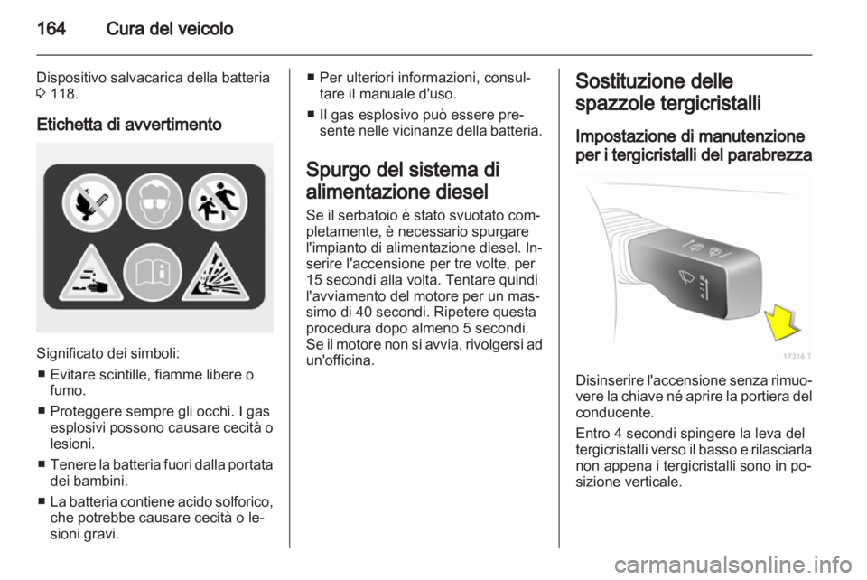 OPEL ZAFIRA 2013  Manuale di uso e manutenzione (in Italian) 