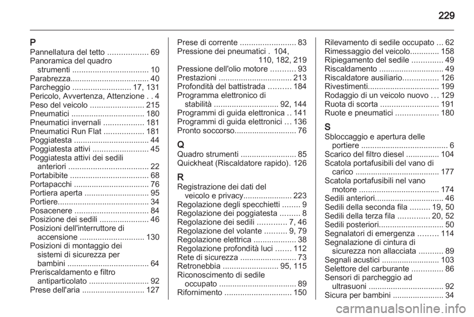 OPEL ZAFIRA 2013  Manuale di uso e manutenzione (in Italian) 