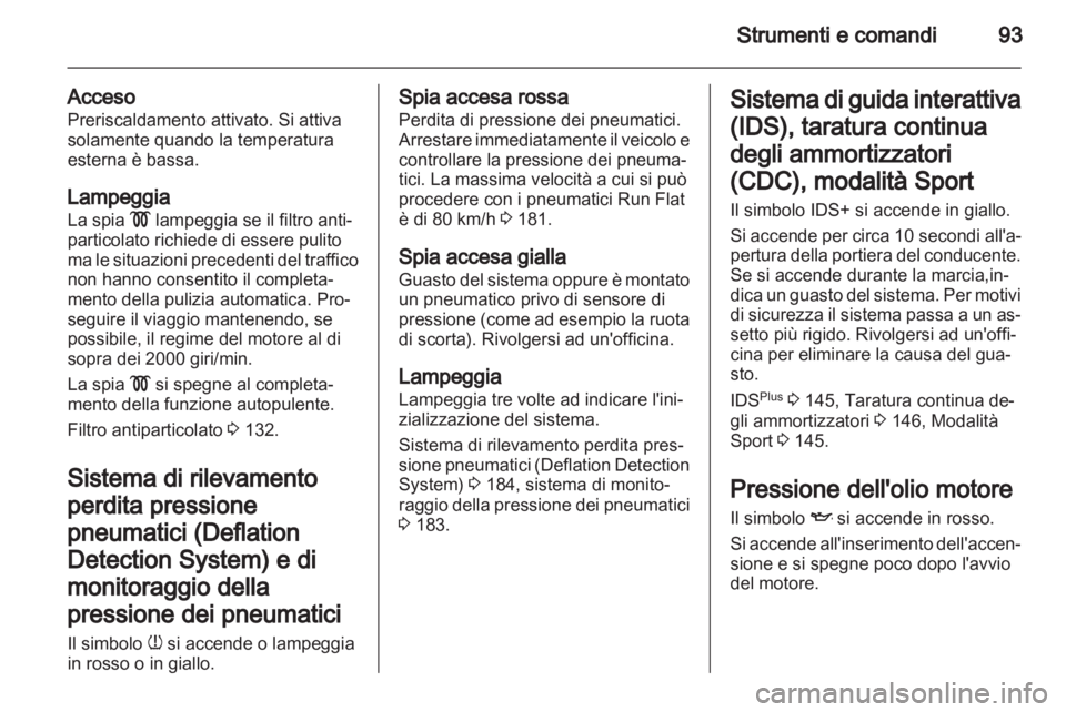 OPEL ZAFIRA 2013  Manuale di uso e manutenzione (in Italian) 