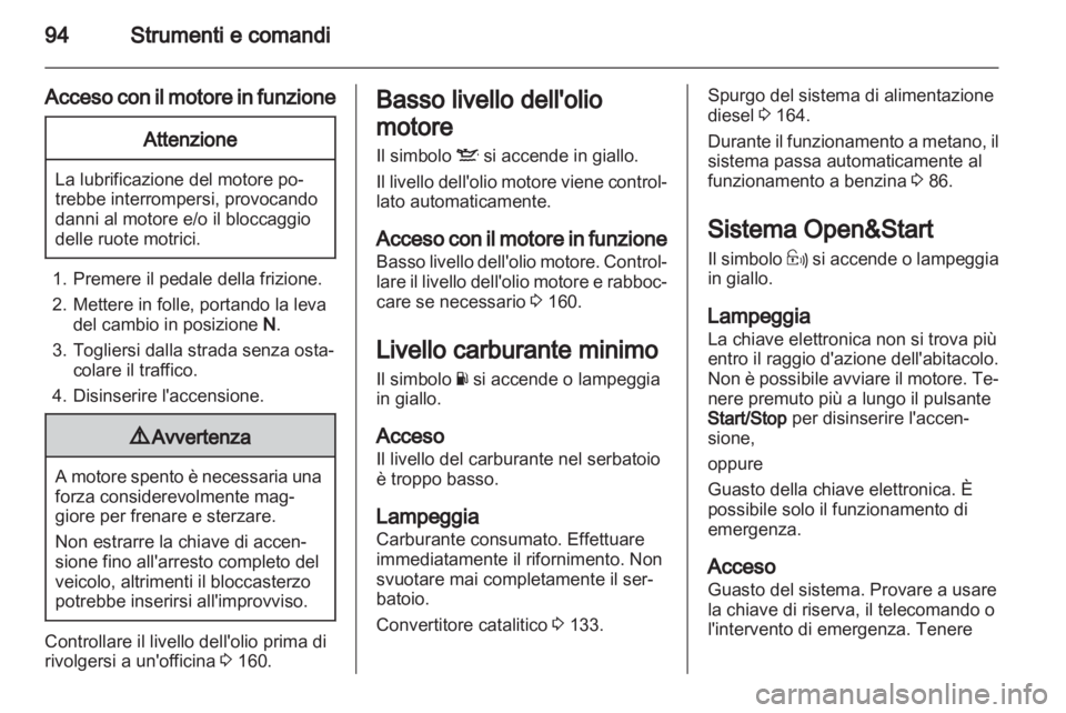 OPEL ZAFIRA 2013  Manuale di uso e manutenzione (in Italian) 