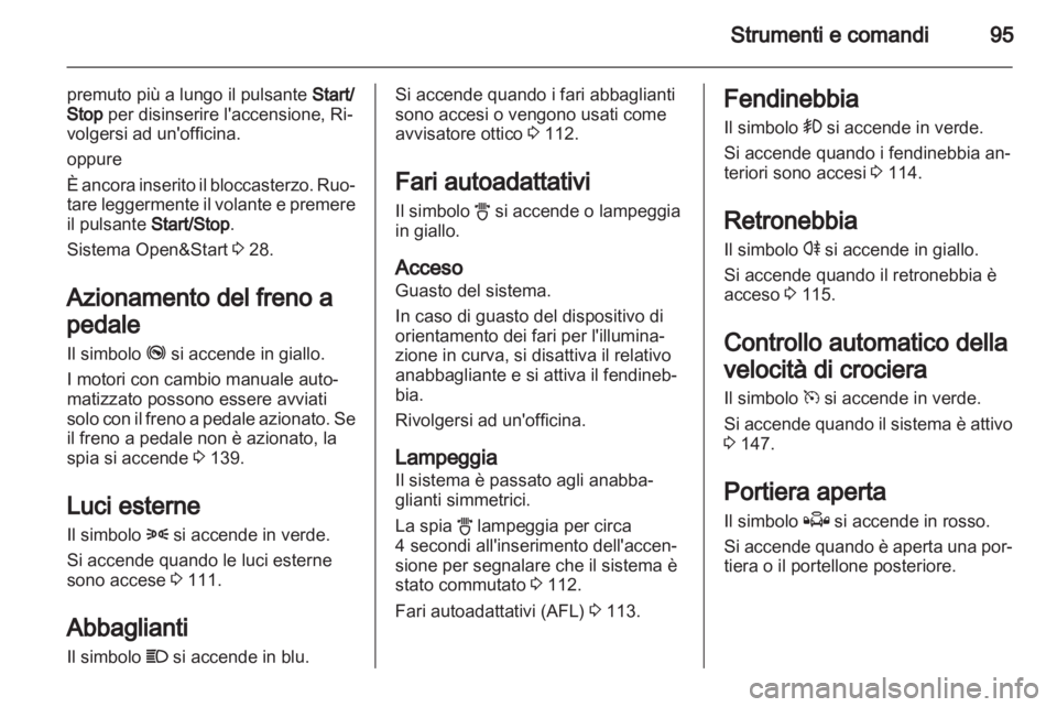 OPEL ZAFIRA 2013  Manuale di uso e manutenzione (in Italian) 