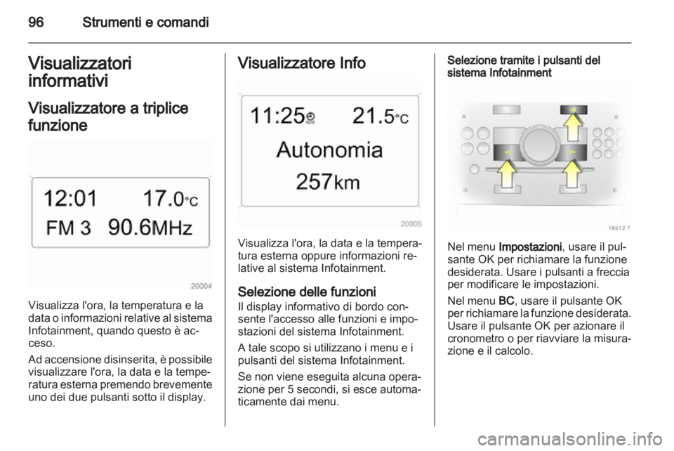 OPEL ZAFIRA 2013  Manuale di uso e manutenzione (in Italian) 