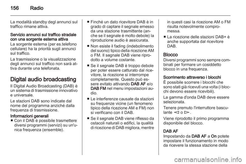 OPEL ZAFIRA B 2014  Manuale del sistema Infotainment (in Italian) 