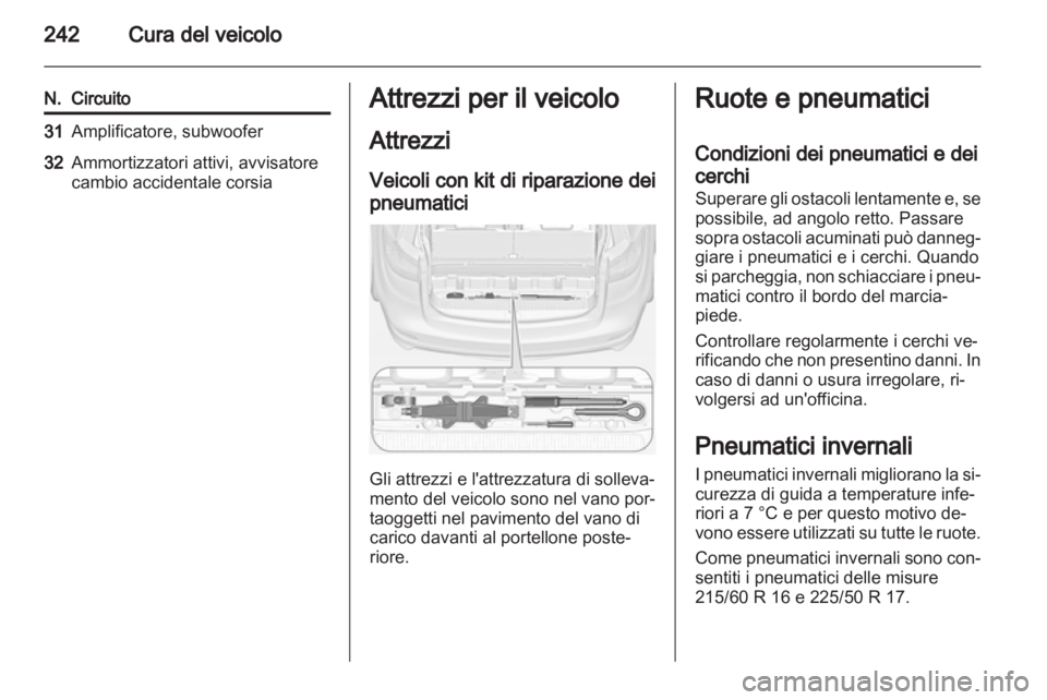OPEL ZAFIRA TOURER 2012 Manuale di uso e manutenzione (in Italian) OPEL ZAFIRA TOURER 2012 Manuale di uso e manutenzione (in Italian)