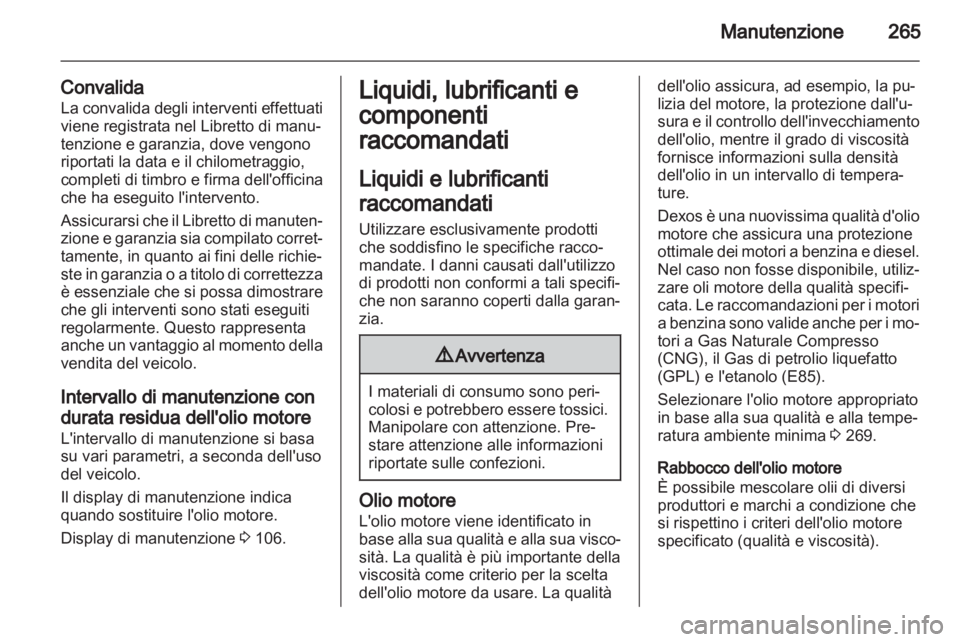 OPEL ZAFIRA TOURER 2012.5  Manuale di uso e manutenzione (in Italian) 