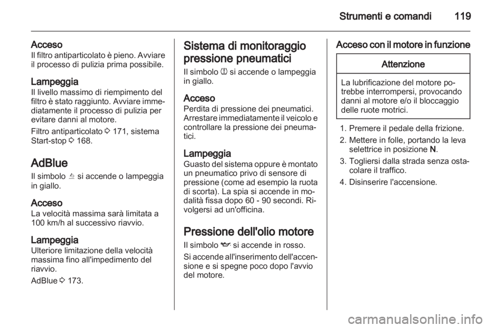 OPEL ZAFIRA TOURER 2013.5  Manuale di uso e manutenzione (in Italian) 