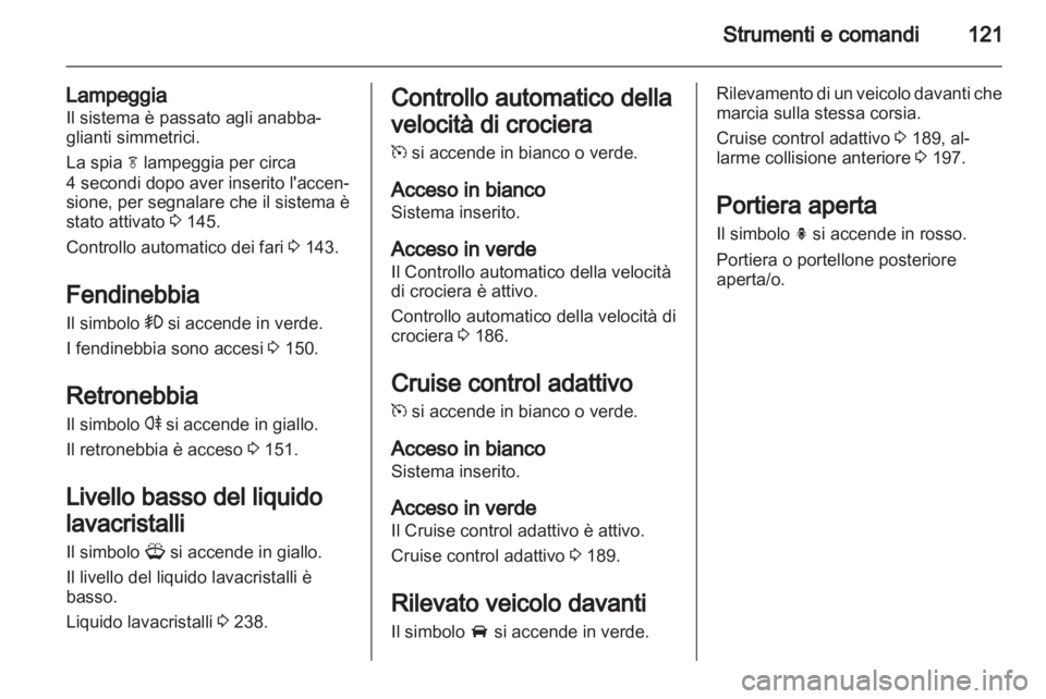 OPEL ZAFIRA TOURER 2013.5  Manuale di uso e manutenzione (in Italian) 