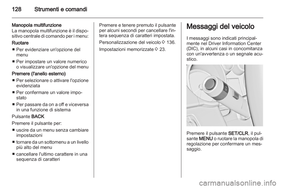 OPEL ZAFIRA TOURER 2013.5  Manuale di uso e manutenzione (in Italian) 