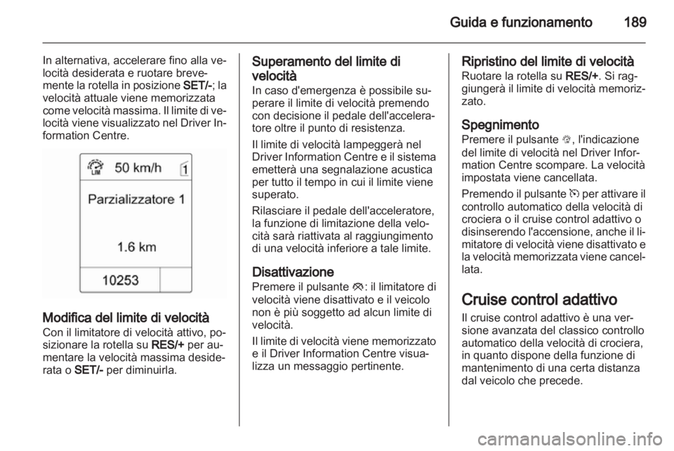 OPEL ZAFIRA TOURER 2013.5  Manuale di uso e manutenzione (in Italian) 
