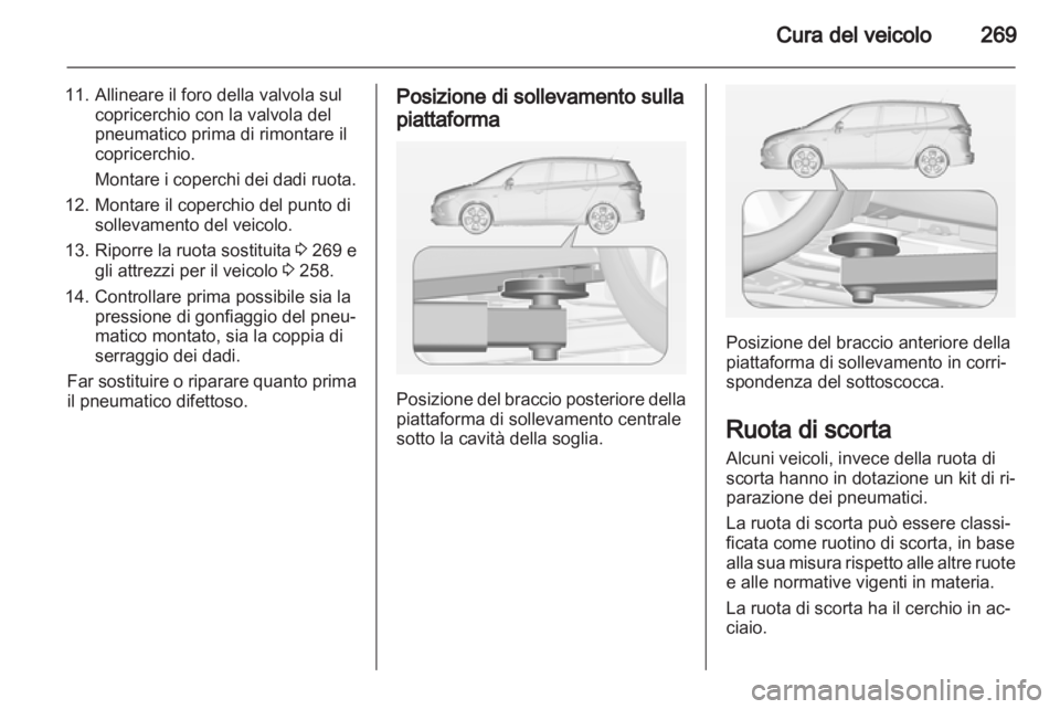 OPEL ZAFIRA TOURER 2013.5  Manuale di uso e manutenzione (in Italian) 