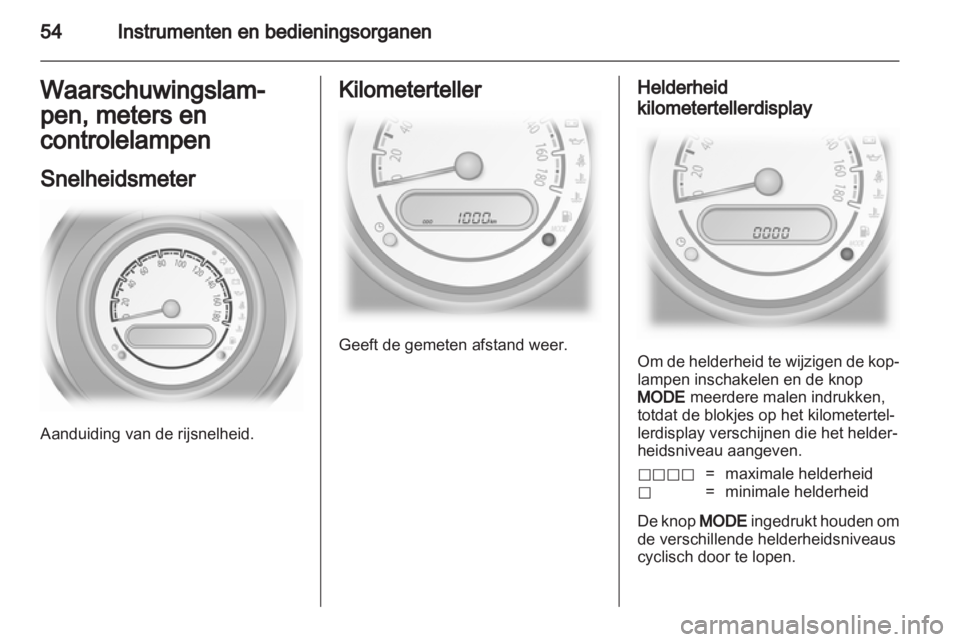 OPEL AGILA 2012.5  Gebruikershandleiding (in Dutch) 