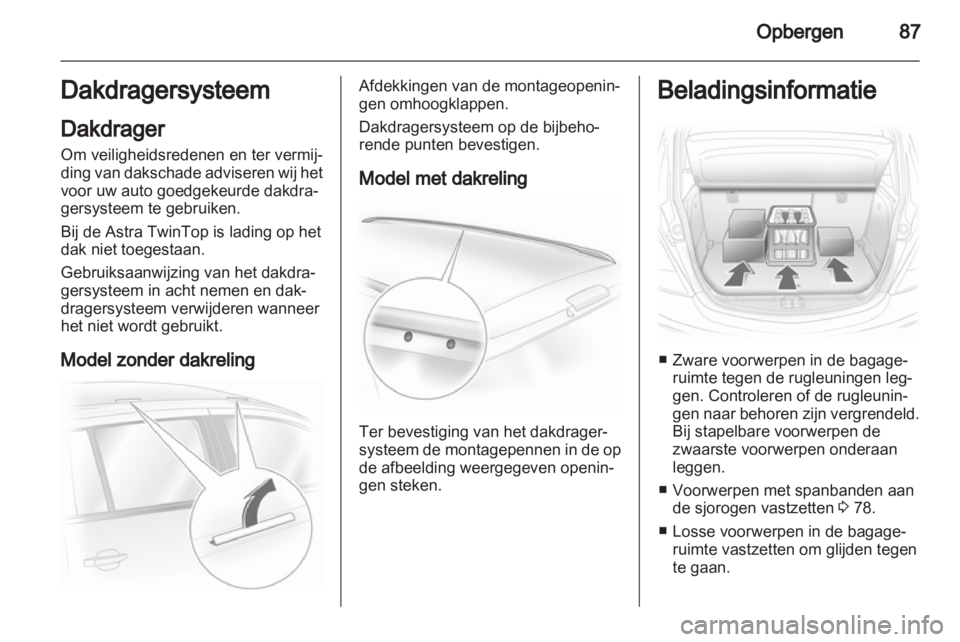 OPEL ASTRA H 2011  Gebruikershandleiding (in Dutch) 