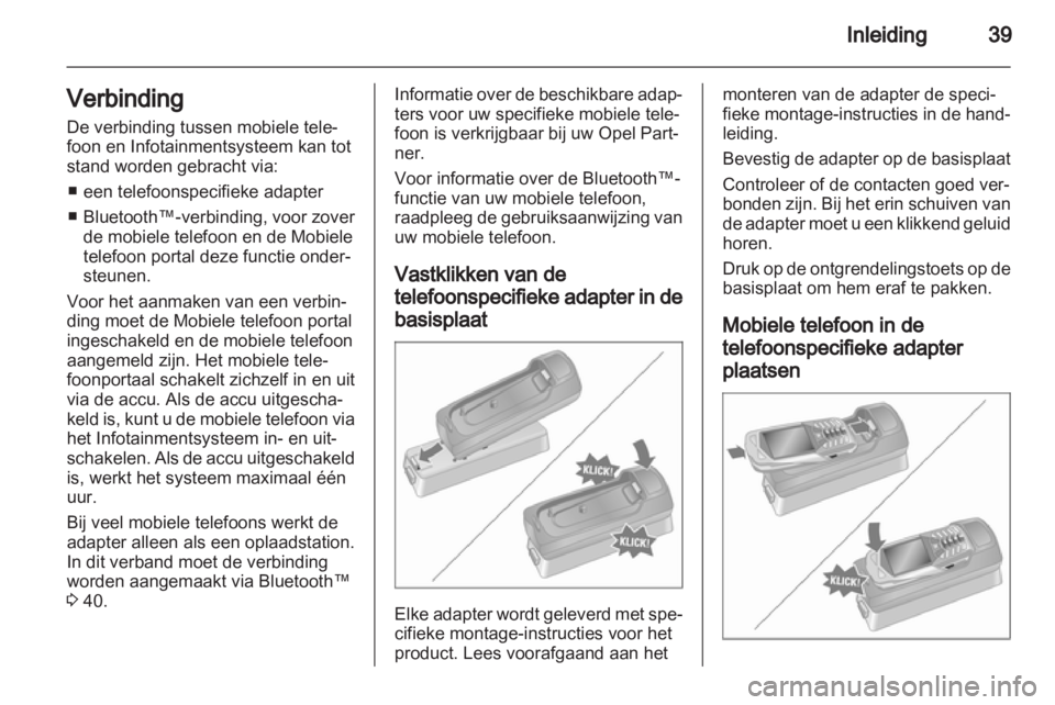 OPEL ASTRA H 2013  Handleiding Infotainment (in Dutch) 