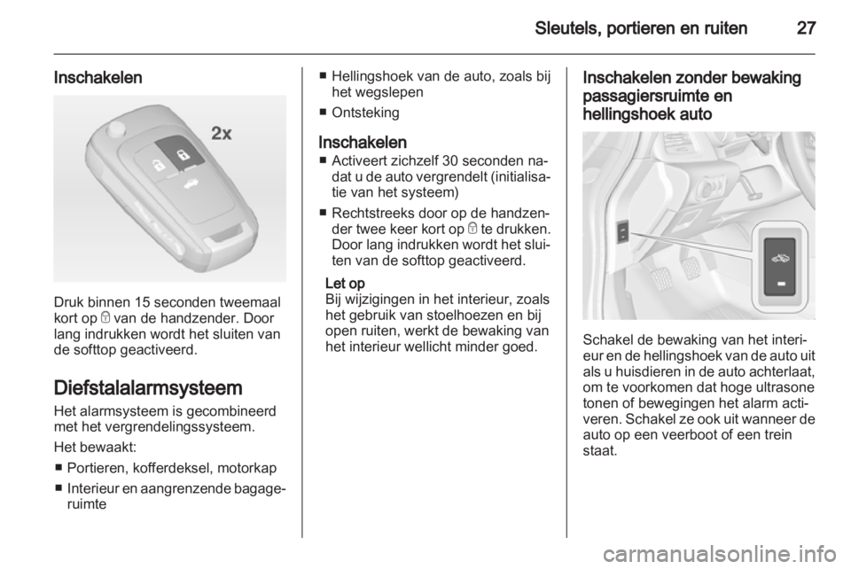 OPEL CASCADA 2013.5  Gebruikershandleiding (in Dutch) 