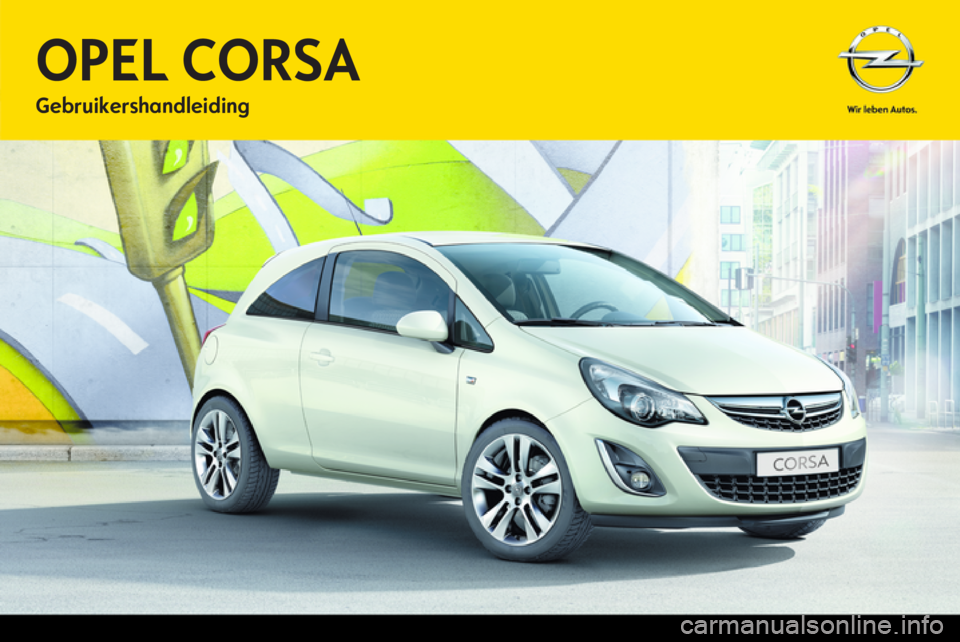 OPEL CORSA 2012.5  Gebruikershandleiding (in Dutch) 