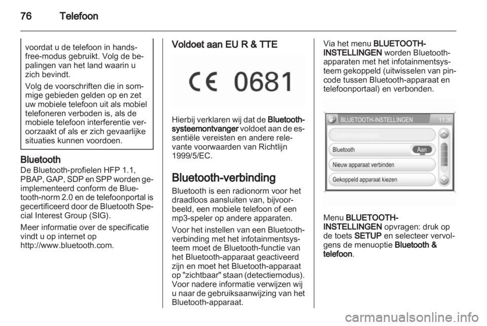 OPEL CORSA 2013  Handleiding Infotainment (in Dutch) 