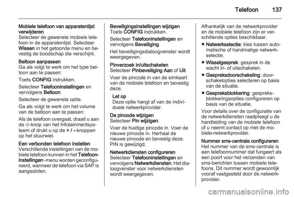 OPEL INSIGNIA 2012.5  Handleiding Infotainment (in Dutch) 