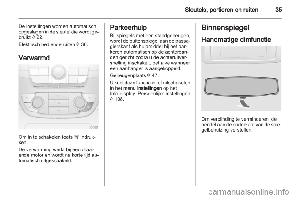 OPEL INSIGNIA 2012.5  Gebruikershandleiding (in Dutch) 