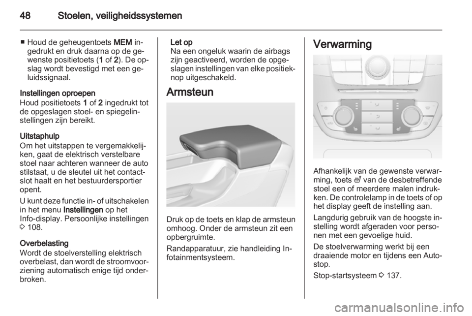OPEL INSIGNIA 2012.5  Gebruikershandleiding (in Dutch) 