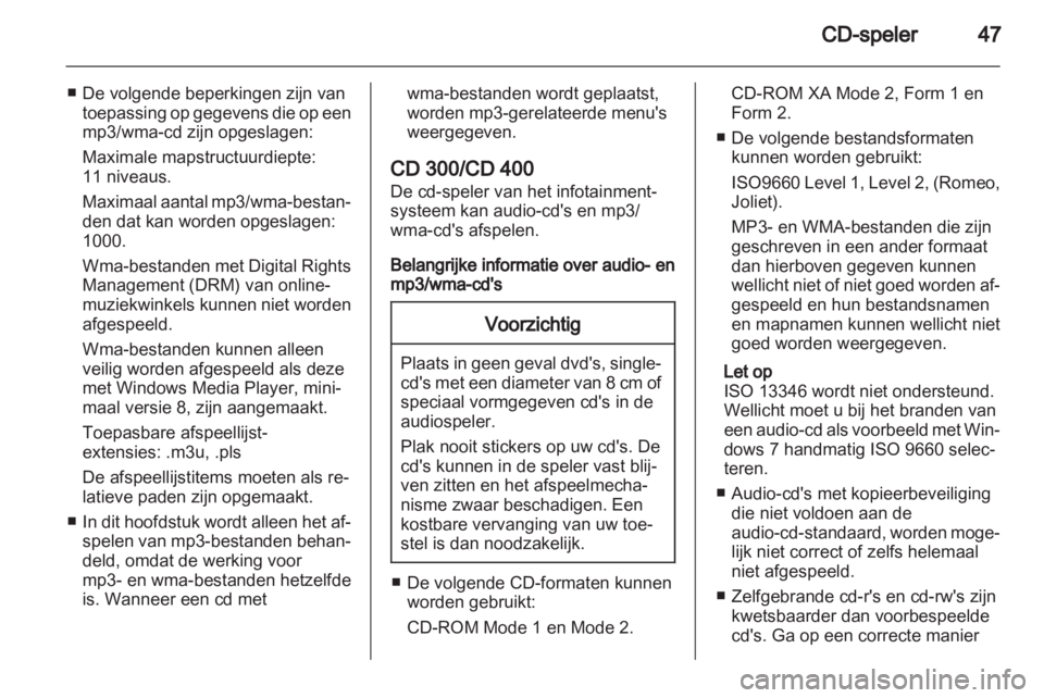 OPEL INSIGNIA 2013  Handleiding Infotainment (in Dutch) 