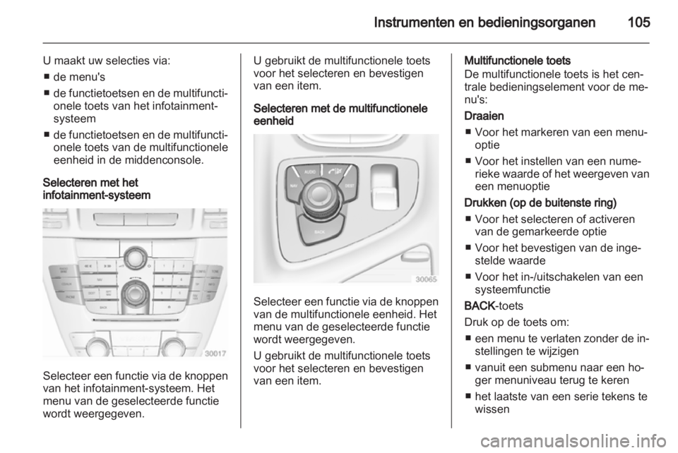 OPEL INSIGNIA 2013  Gebruikershandleiding (in Dutch) 