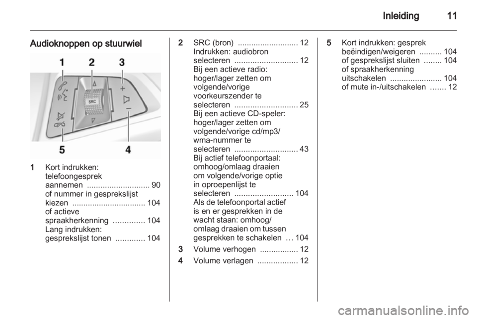 OPEL MERIVA 2011.25  Handleiding Infotainment (in Dutch) 