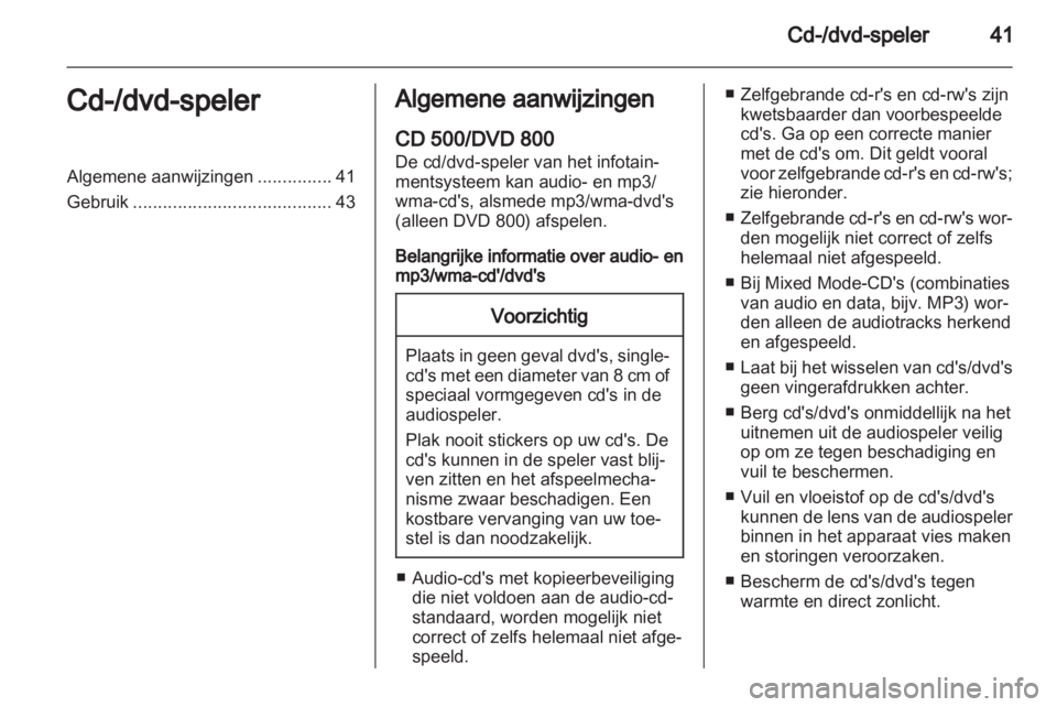 OPEL MERIVA 2011.25  Handleiding Infotainment (in Dutch) 