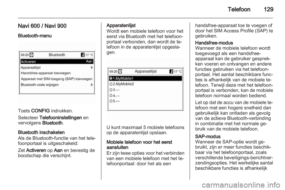 OPEL MERIVA 2012  Handleiding Infotainment (in Dutch) 
