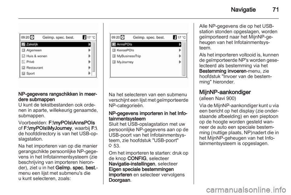 OPEL MERIVA 2012  Handleiding Infotainment (in Dutch) 