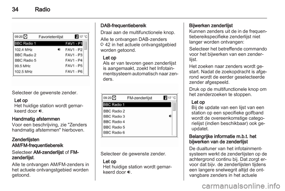 OPEL MERIVA 2012.5  Handleiding Infotainment (in Dutch) 