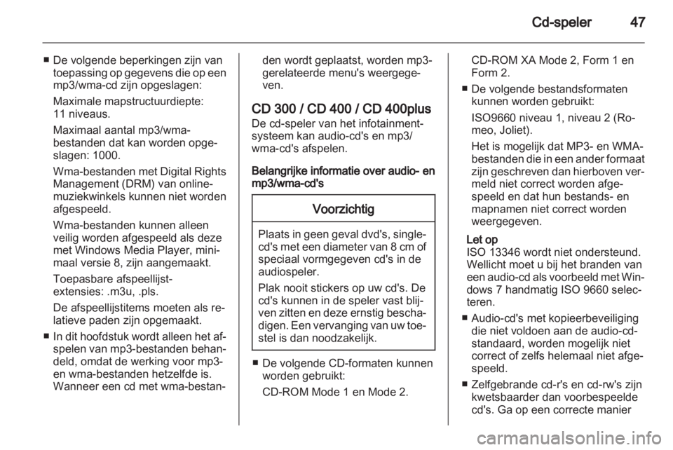 OPEL MERIVA 2013.5  Handleiding Infotainment (in Dutch) 