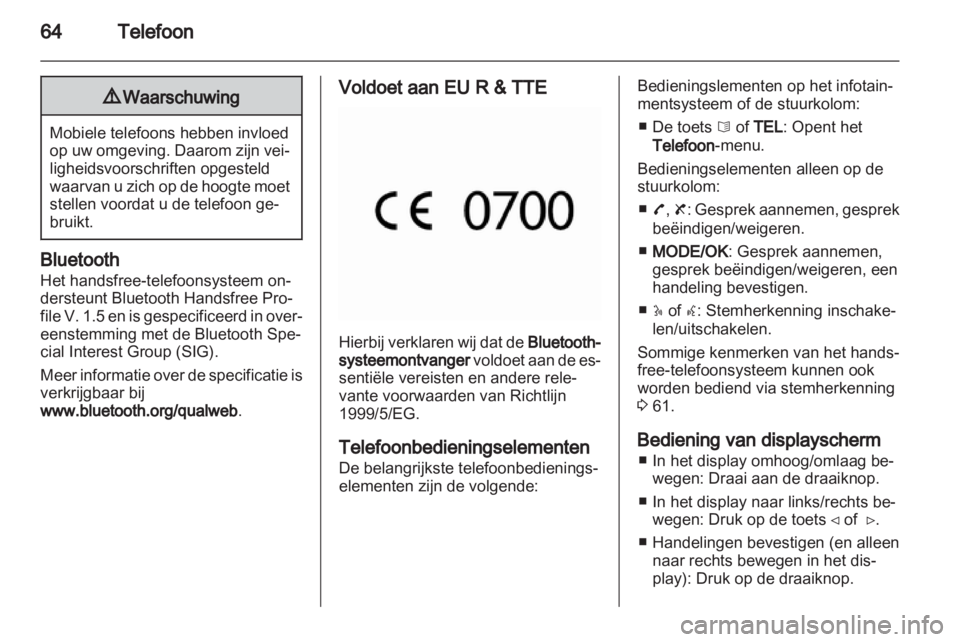 OPEL VIVARO 2012 Handleiding Infotainment (in Dutch) OPEL VIVARO 2012 Handleiding Infotainment (in Dutch)