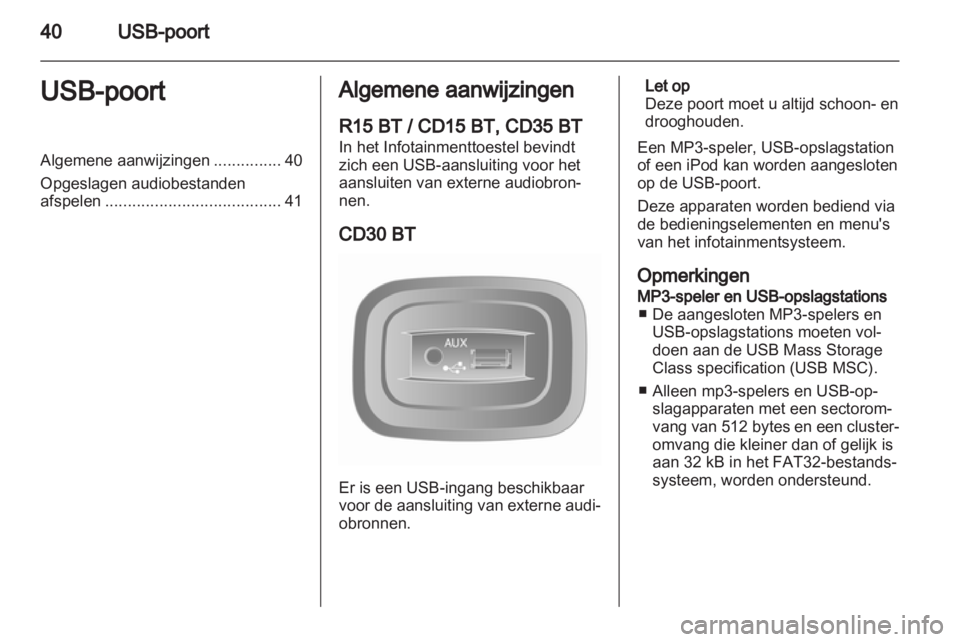 OPEL MOVANO_B 2013.5 Handleiding Infotainment (in Dutch) OPEL MOVANO_B 2013.5 Handleiding Infotainment (in Dutch)