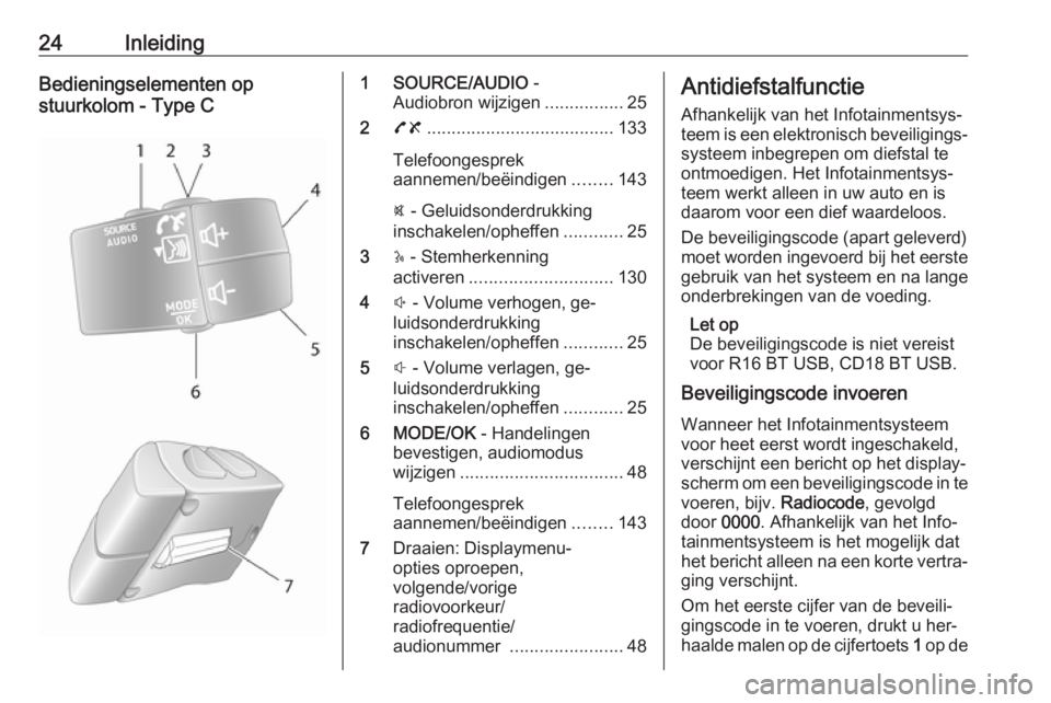 OPEL MOVANO_B 2016 Handleiding Infotainment (in Dutch) 24InleidingBedieningselementen op
stuurkolom - Type C1 SOURCE/AUDIO -
Audiobron wijzigen ................25
2 78 ...................................... 133
Telefoongesprek
aannemen/beëindigen ...... OPEL MOVANO_B 2016 Handleiding Infotainment (in Dutch) 24InleidingBedieningselementen op
stuurkolom - Type C1 SOURCE/AUDIO -
Audiobron wijzigen ................25
2 78 ...................................... 133
Telefoongesprek
aannemen/beëindigen ......