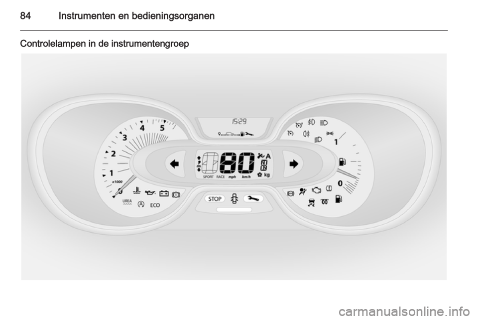 OPEL VIVARO B 2014.5 Gebruikershandleiding (in Dutch) 84Instrumenten en bedieningsorganen
Controlelampen in de instrumentengroep OPEL VIVARO B 2014.5 Gebruikershandleiding (in Dutch) 84Instrumenten en bedieningsorganen
Controlelampen in de instrumentengroep