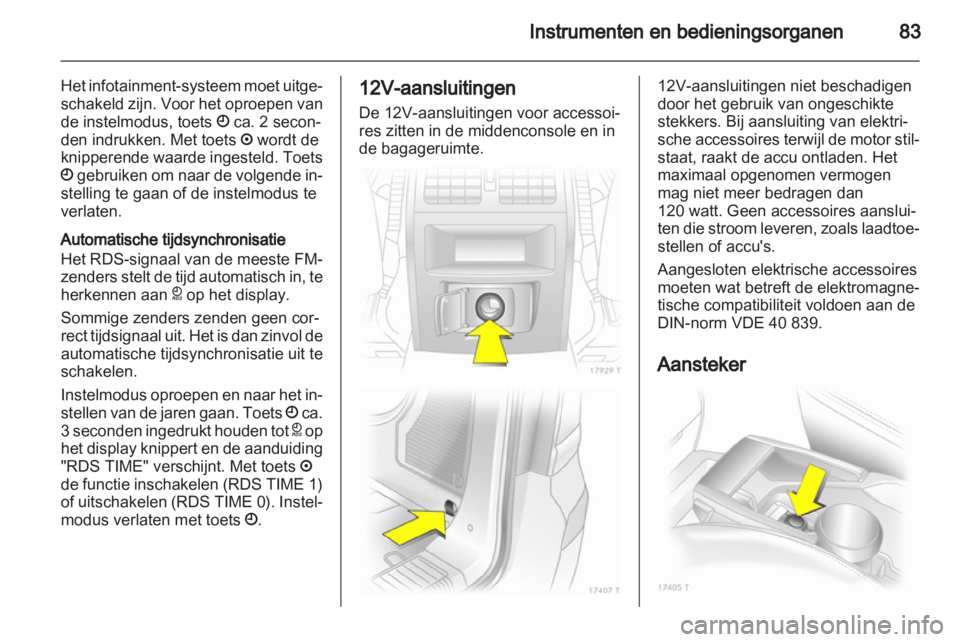 OPEL ZAFIRA 2010.5  Gebruikershandleiding (in Dutch) 