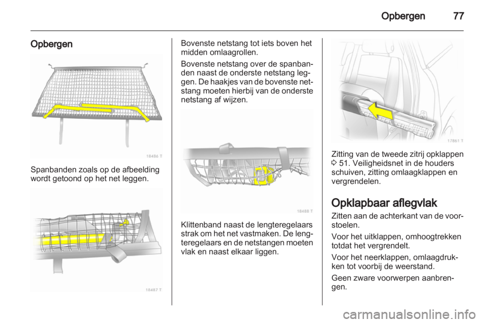 OPEL ZAFIRA 2011  Gebruikershandleiding (in Dutch) 