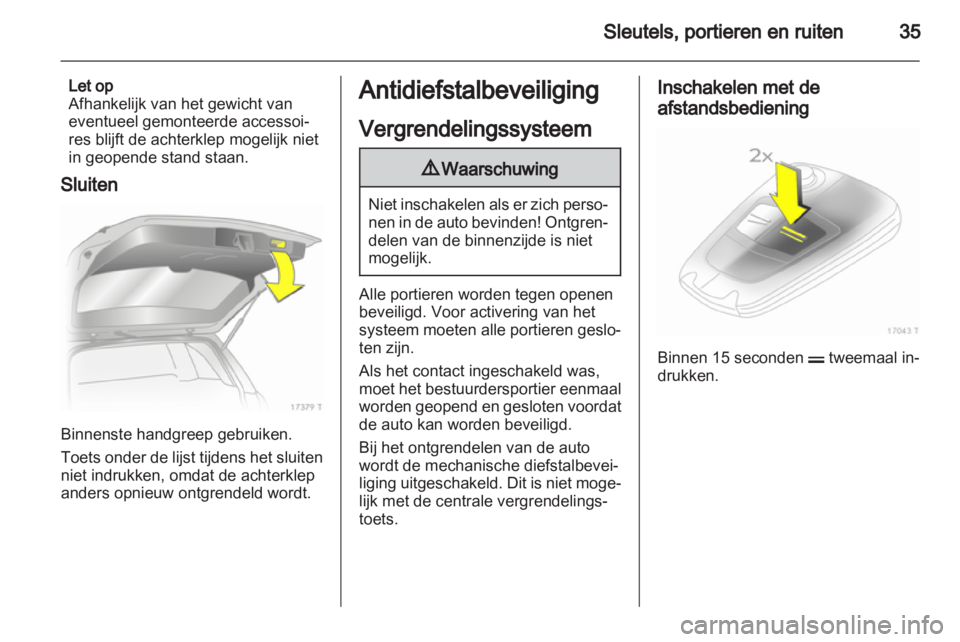 OPEL ZAFIRA 2012  Gebruikershandleiding (in Dutch) 