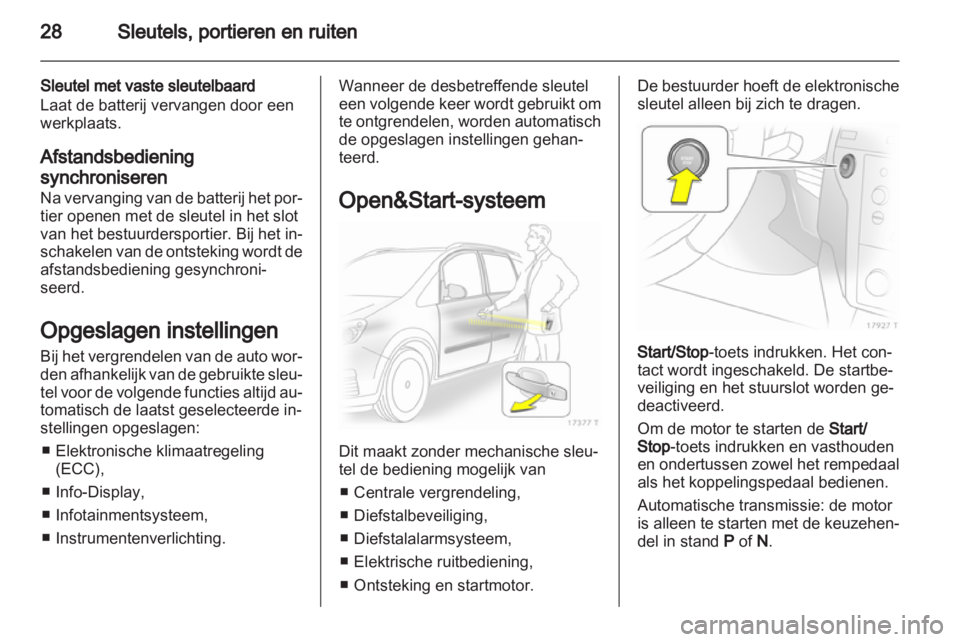 OPEL ZAFIRA 2013  Gebruikershandleiding (in Dutch) 