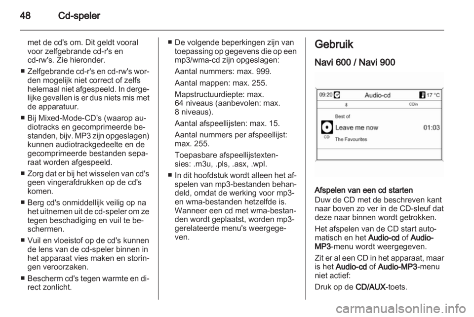 OPEL ZAFIRA C 2013.5  Handleiding Infotainment (in Dutch) 