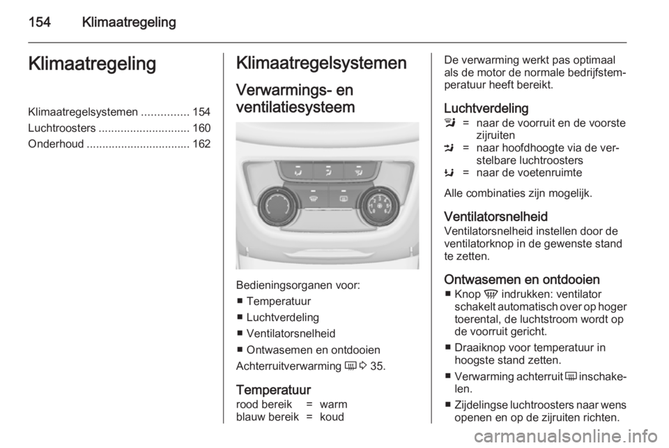 OPEL ZAFIRA C 2014 Gebruikershandleiding (in Dutch) 154KlimaatregelingKlimaatregelingKlimaatregelsystemen...............154
Luchtroosters ............................. 160
Onderhoud ................................. 162Klimaatregelsystemen
Verwarmings- OPEL ZAFIRA C 2014 Gebruikershandleiding (in Dutch) 154KlimaatregelingKlimaatregelingKlimaatregelsystemen...............154
Luchtroosters ............................. 160
Onderhoud ................................. 162Klimaatregelsystemen
Verwarmings-