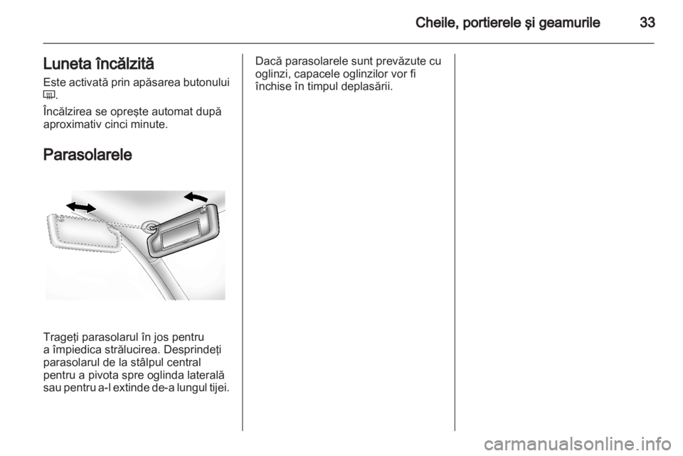 OPEL AMPERA 2012 Manual de utilizare (in Romanian) OPEL AMPERA 2012 Manual de utilizare (in Romanian)