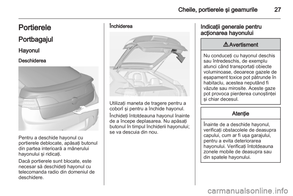 OPEL AMPERA 2012.5  Manual de utilizare (in Romanian) 