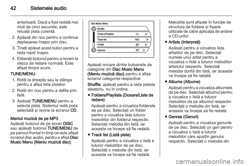 OPEL AMPERA 2013 Manual pentru sistemul Infotainment (in Romanian) OPEL AMPERA 2013 Manual pentru sistemul Infotainment (in Romanian)