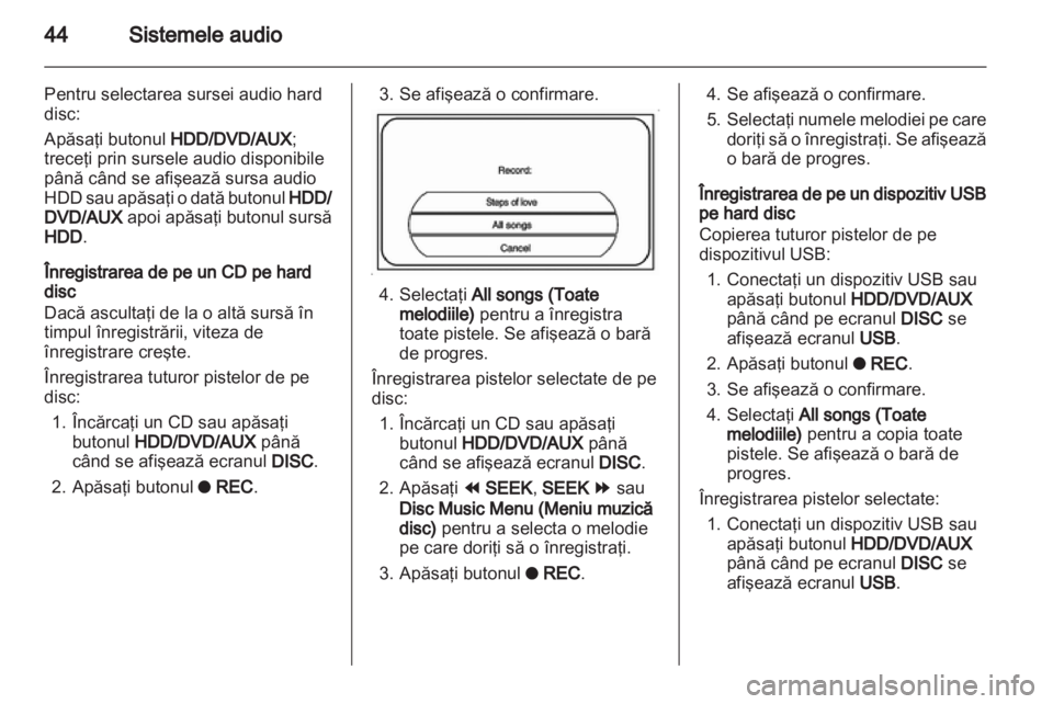 OPEL AMPERA 2013 Manual pentru sistemul Infotainment (in Romanian) OPEL AMPERA 2013 Manual pentru sistemul Infotainment (in Romanian)