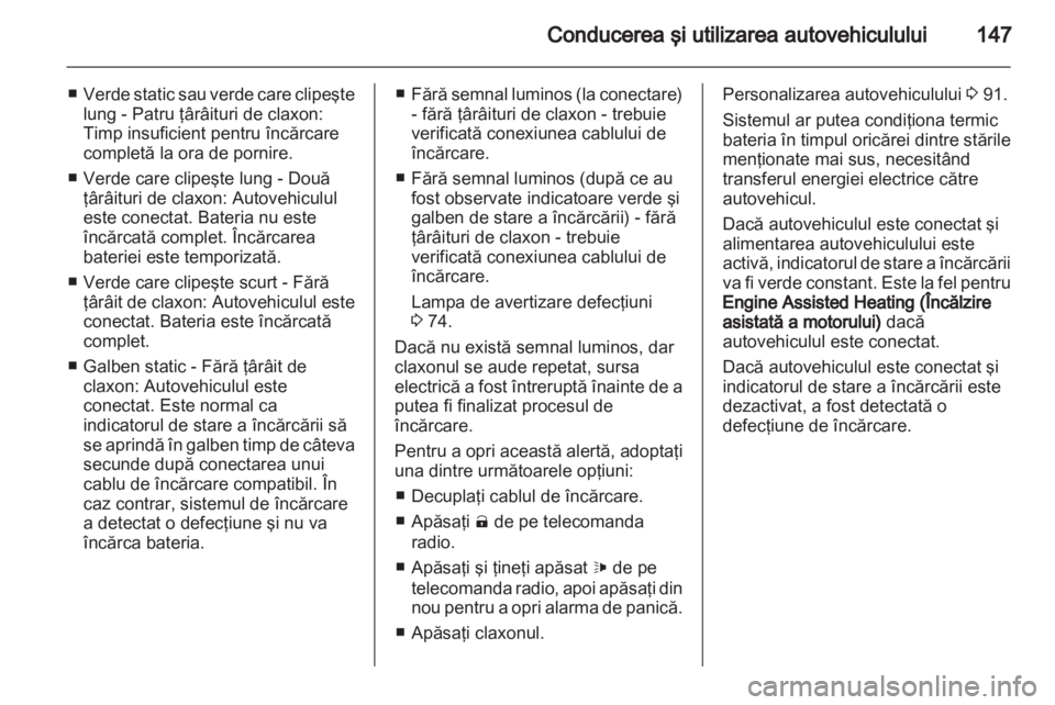 OPEL AMPERA 2013 Manual de utilizare (in Romanian) OPEL AMPERA 2013 Manual de utilizare (in Romanian)