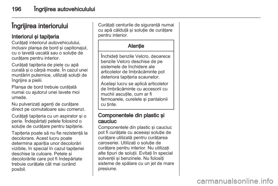 OPEL AMPERA 2013 Manual de utilizare (in Romanian) OPEL AMPERA 2013 Manual de utilizare (in Romanian)