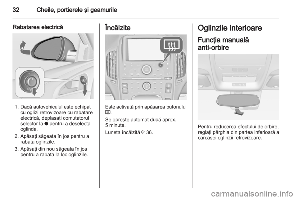 OPEL AMPERA 2013 Manual de utilizare (in Romanian) OPEL AMPERA 2013 Manual de utilizare (in Romanian)